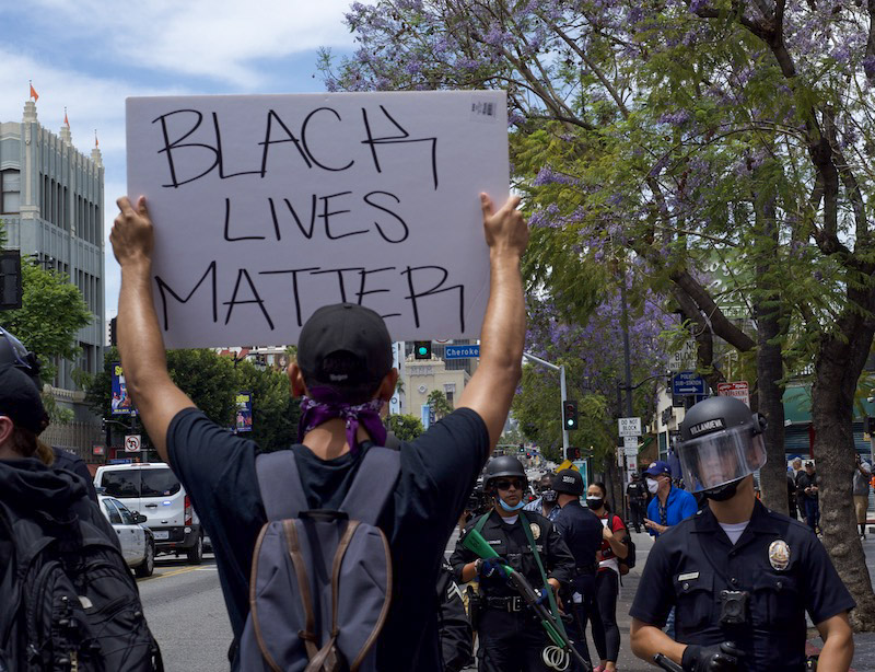 Hollywood protest.