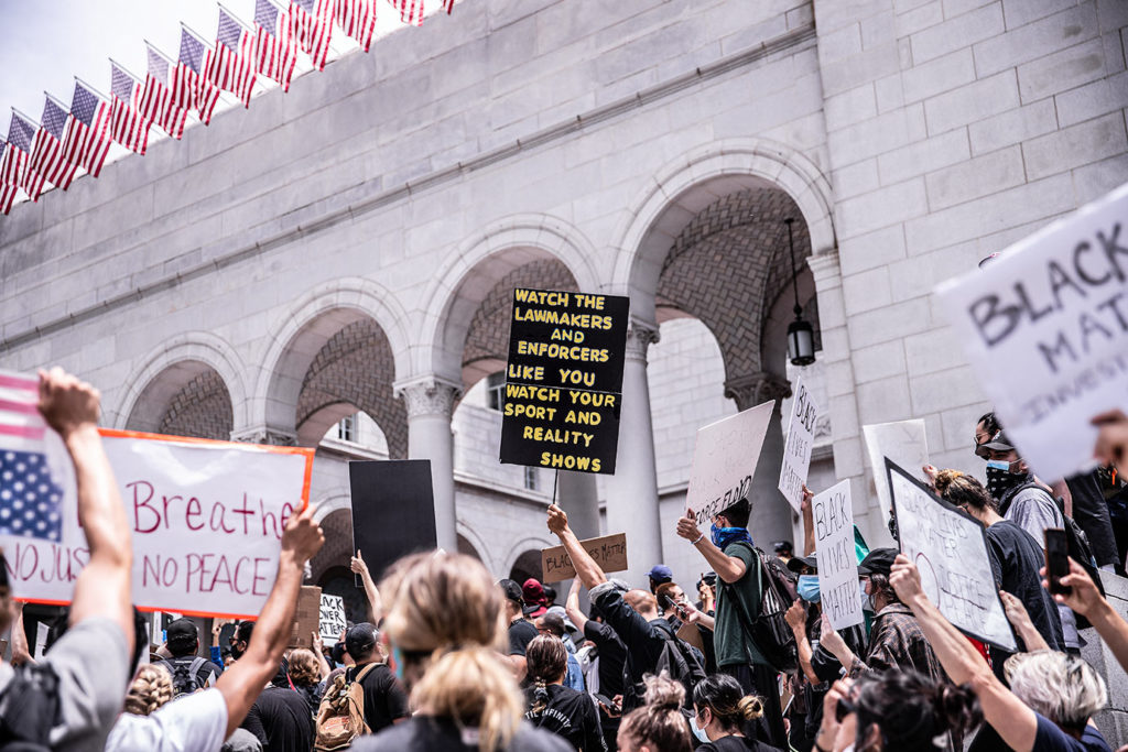 Black Live Matter protest at City Hall