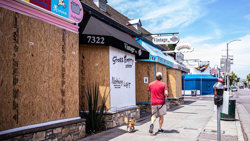 Storefront on Melrose Avenue