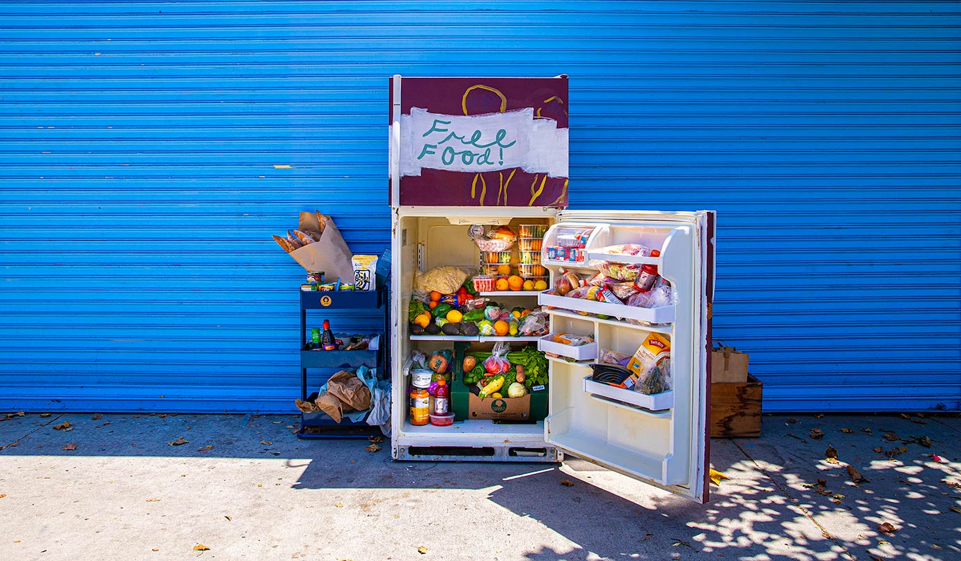 Food donated to LA Community Fridge Highland Park location