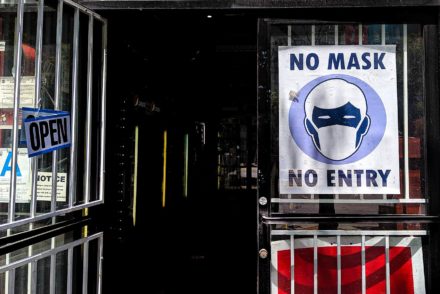No Mask No Entry sign
