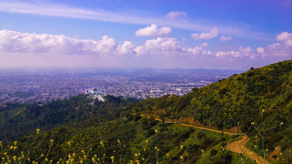 View of the Griffith Park trail