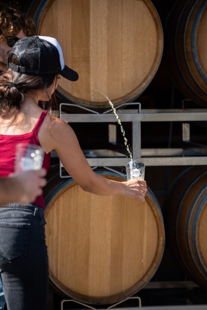 Cider Being Tapped at Benny Boy Brewing