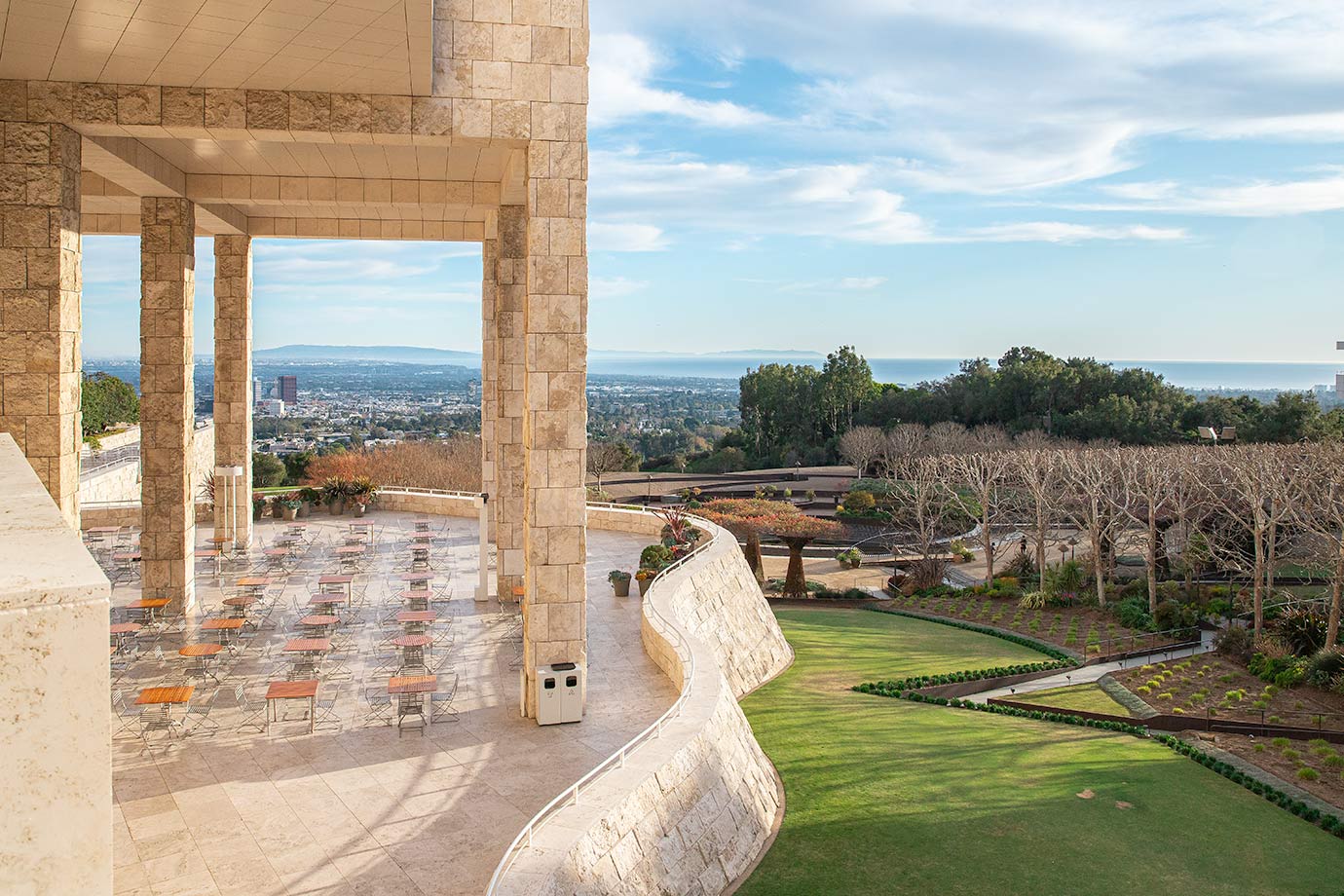 the-getty-building-garden